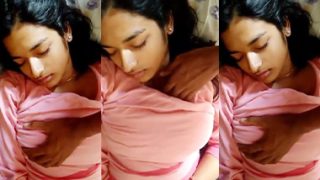 Indian Brother Press Sleeping Indian Sister Showing Ass Porn