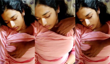 Indian Brother Press Sleeping Indian Sister Showing Ass Porn